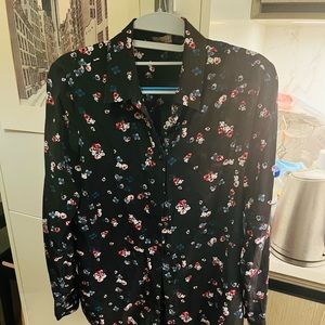 100% silk blouse vintage style!!!